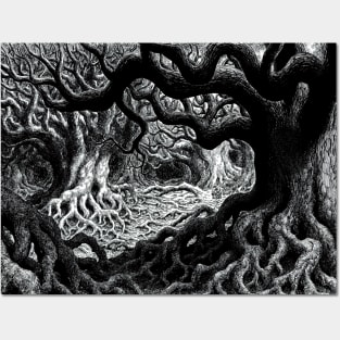 eclipse forest Posters and Art